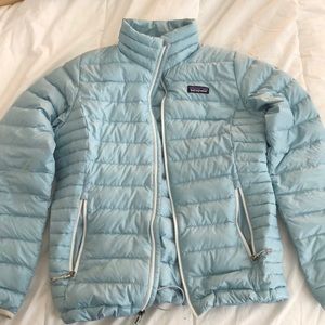 Re-priced! Patagonia down jacket in baby blue